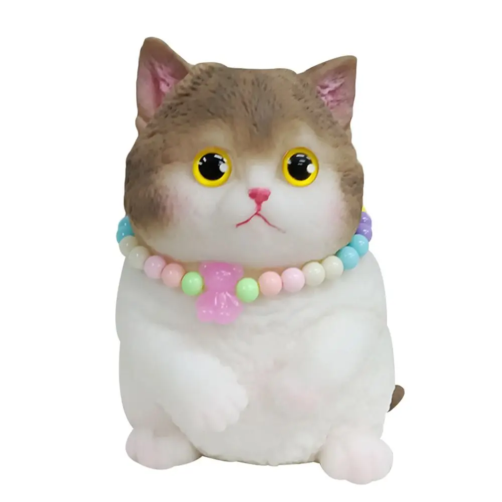 Jouets en silicone avec surface de flocage pour chat, Big Squishy Instituts, Squeeze Fidget, Souligné, Anlande, Relaxation