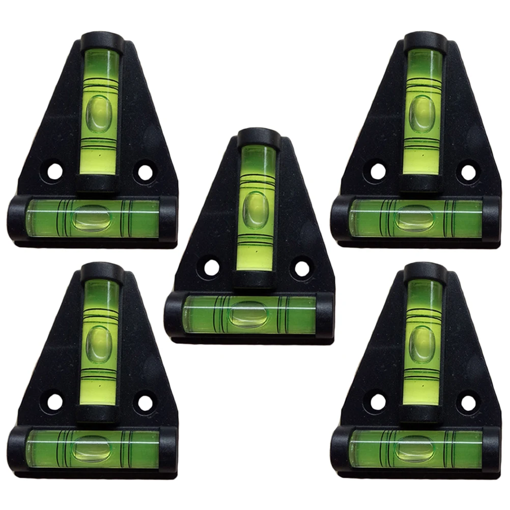 5 Pcs Spirit Level Leveler Tool Bubble Levels Small Bubbles Plastic Precision
