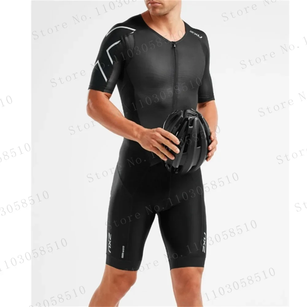 

zxuful Cycling Skin Suit For Men Triathlon Professional Cycling Skinsuit High Elasticity Cycling Triathlon Jumpsuit Bike Suit