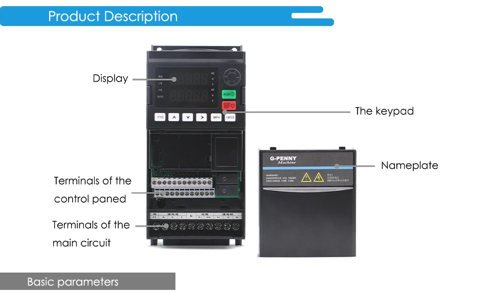 G-Penny 2,2 kW ER20 D80 wassergekühlte Spindel, Bullet-Typ, 220 V/380 V, 2,2 kW YL42 Inverter, 80 W Pumpe, 80 mm Spindelhalterung – Detail 6