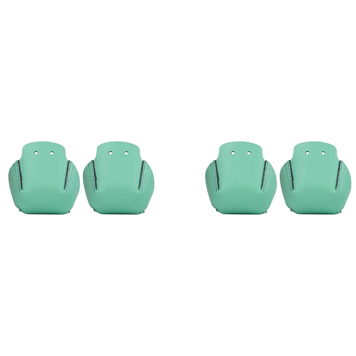 B06C-2 Par de patines protectores de puntera protectores de pu gorra de patines con 4 agujeros protectores de puntera verde