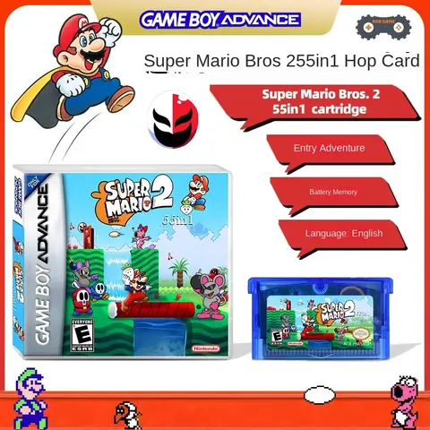 Super Brothers 2 55in1 all-in-one card GBA 2D adventure game card, US version English