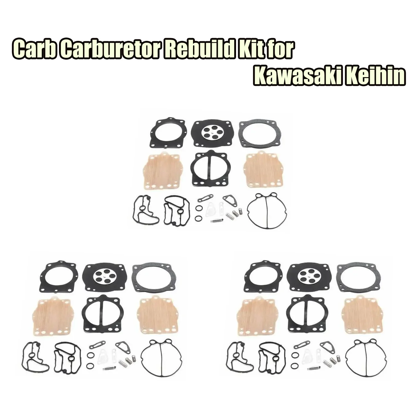 

Carb Carburetor Rebuild Kit Compatible with Kawasaki Keihin CDk-2 38-44mm Triple STX ZXI 900 1100