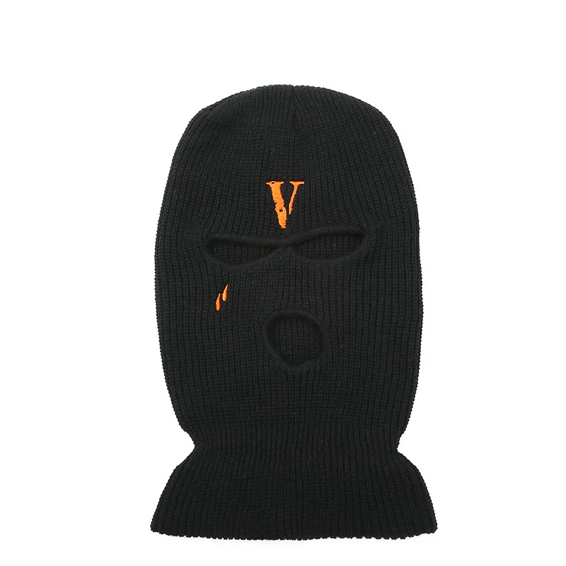 Ski Mask Knitted Mask Winter Balaclava Full Face Mask Winter Outdoor Sports Winter Three-hole Knitted Hat