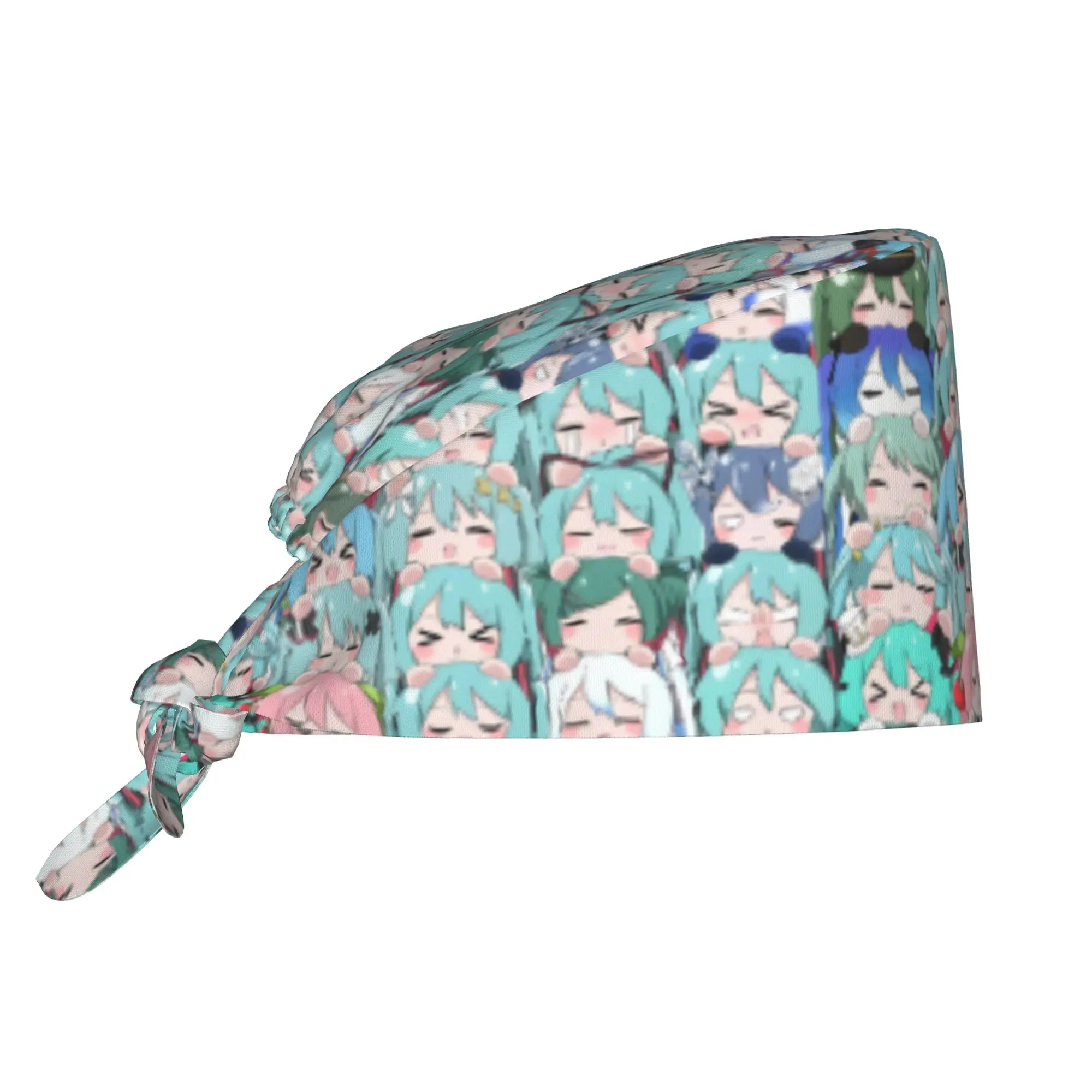 bone-cirurgico-unissex-personalizado-com-desenho-animado-hatsune-miku-touca-de-limpeza-e-trabalho-touca-de-enfermeira-para-dentista