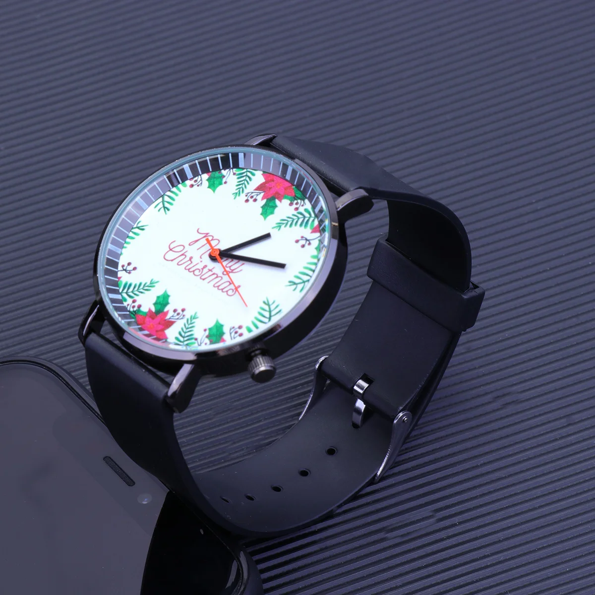 

1pcs Letter Watch Cartoon Christmas Quartz Watch For Women Men Fashion Plastic Strap Adjustable Casual Wristwatch