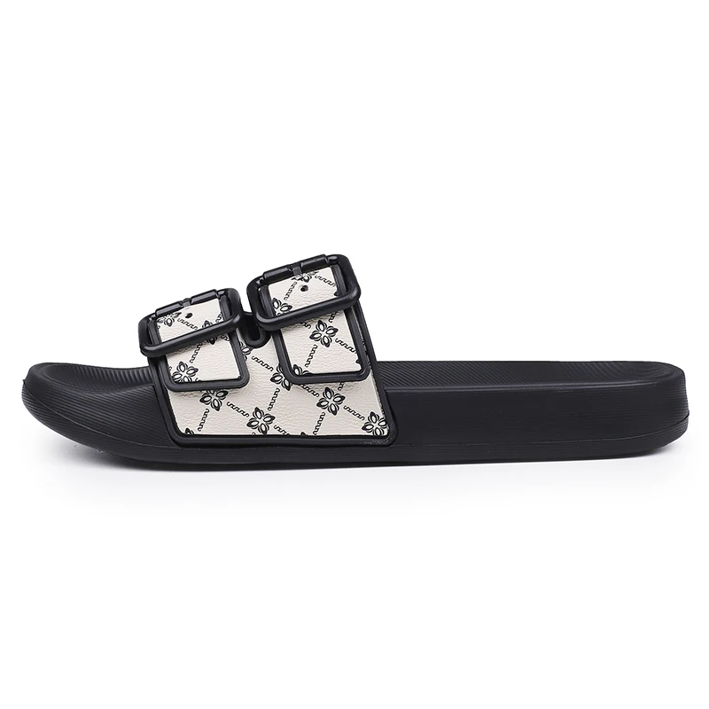 Summer Mens Slide Printed Slippers Adjustable Soft Indoor Shoes Home House Outdoor Beach Quick Dry Open Toe Non Slip