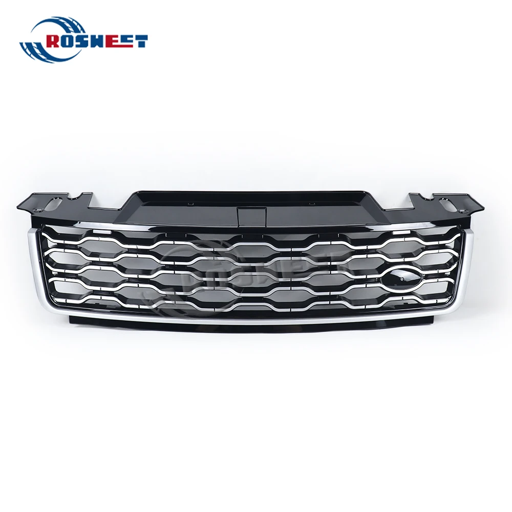 Car Front Grille For Land Rover Range Rover Sport L494 2018 2019 2020 2021 2022 Bumper Upper Raditor Racing Grills Accessories