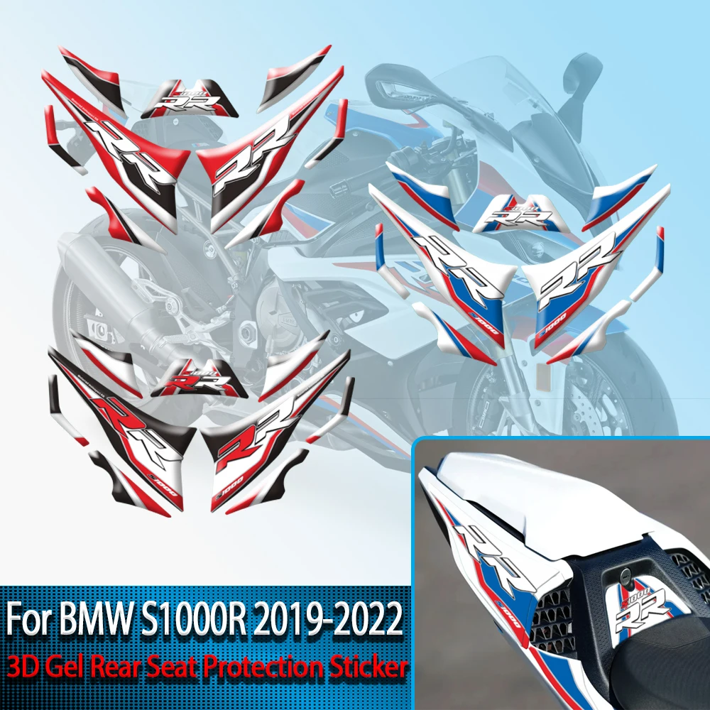 

3D Gel Stickers For BMW S1000RR M1000RR S1000 RR 2019 2020 2021 2022 Tail Stickers Rear Seat Fairing Protection Decals