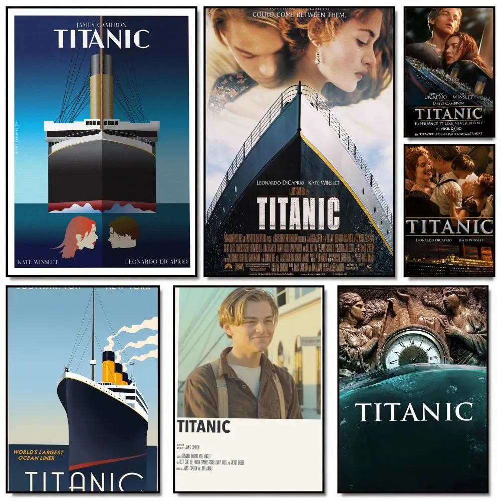 classic movie T-Titanic-C Painting Calligraphy Artwork for Home Bedroom Office Wall Decoration Gift