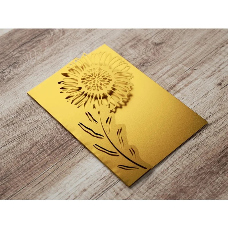 

Sunflower Greeting Card Metal Cutting Dies Scrapbooking Die Cuts Photo Album Decorative Embossing Paper Cards Stencils 1PCS