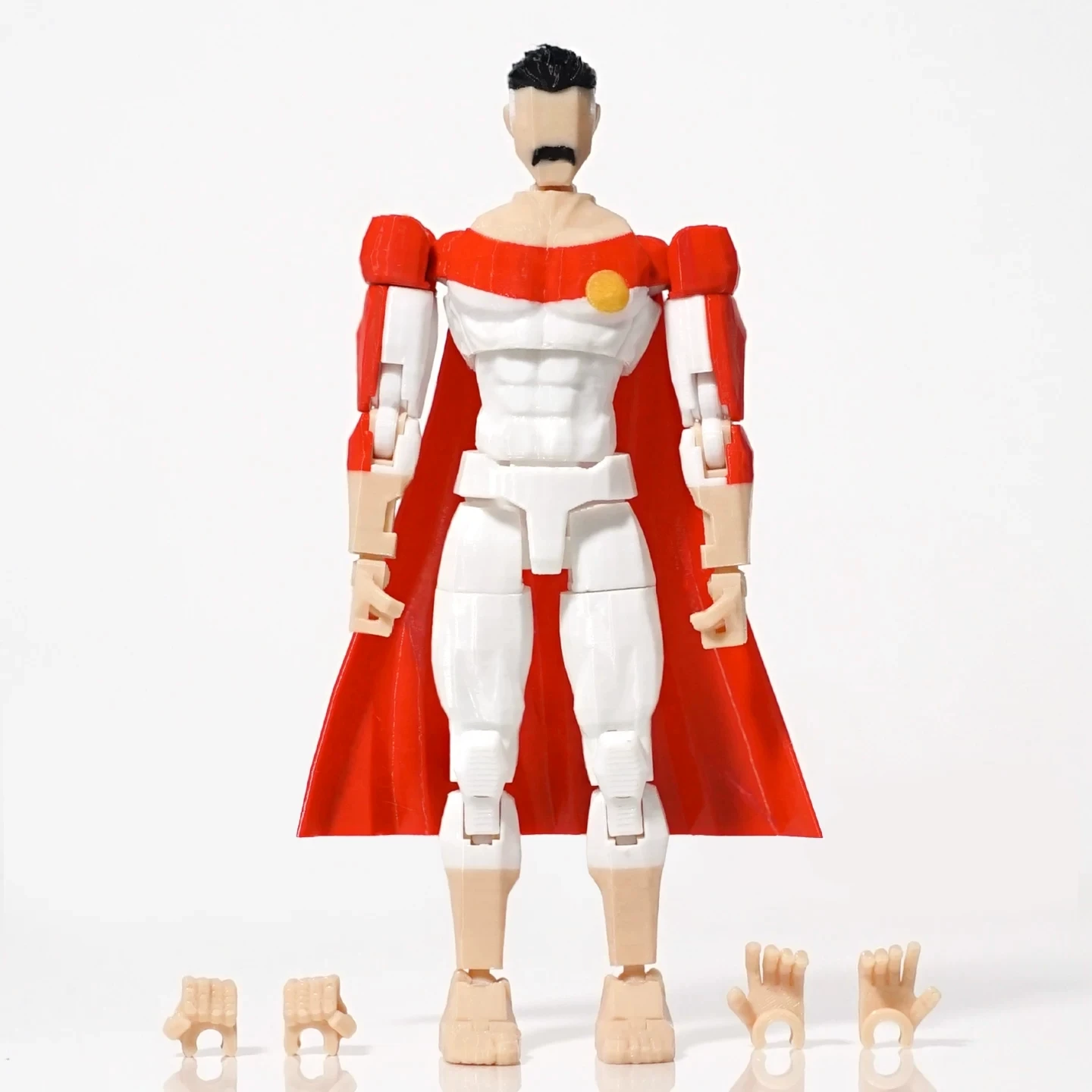 Super 3D 3D Printed Omni Man Invincible Coalition of Planets Nolan Grayson Dummy13 T13 Multi-Jointed Action Figure Toys view 5