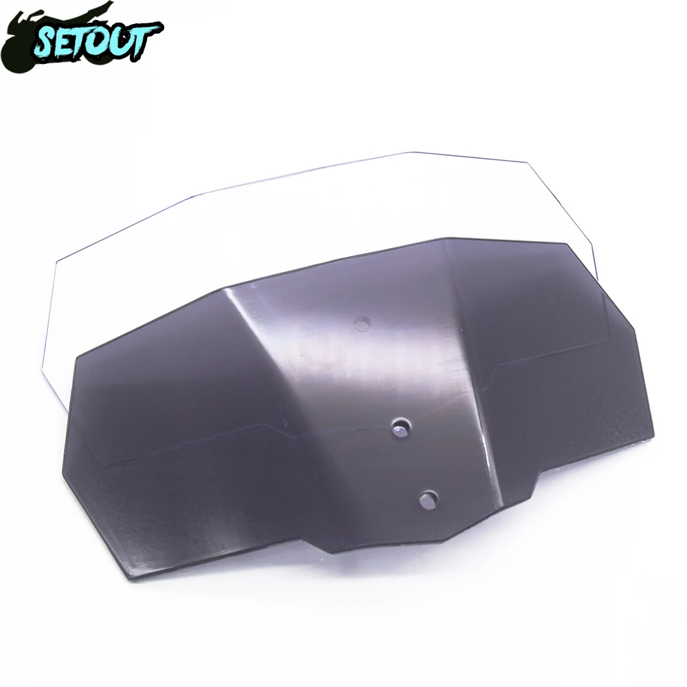 Motocicleta universal fluxo de ar ajustável pára brisas defletor vento para kawasaki bmw ducati honda benelli triumph