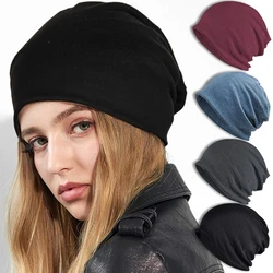 Slouchy Cotton Beanie Hip-Hop Soft Lightweight Running Beanie Adult Dwarf Hat Chemo Cap for Men Women Hip-Hop Sleep Cap Stretchy