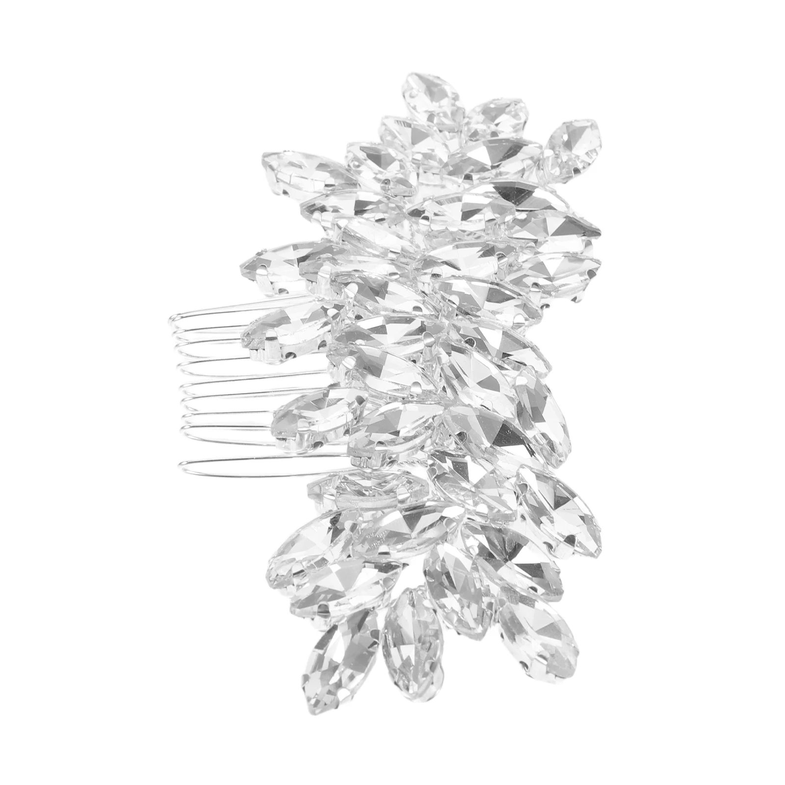 

Crystal Wedding Hair Comb Rhinestone Bridal Headpieces Leaf Decorative Side Hair Pieces Bridesmaid Accessories for Women