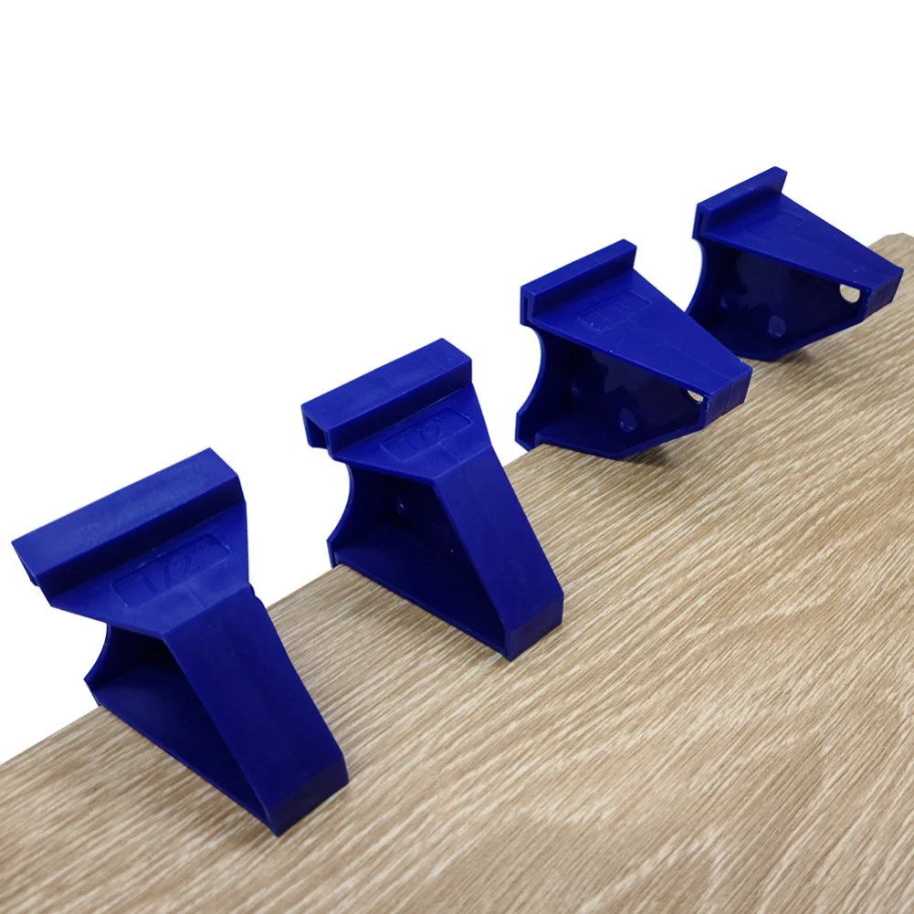 Blue 20Pcs Flooring Spacers 2 In 1 Design For 1/2 1/4 Inch Gaps ABS Plastic Wedge For Laminate Hardwood Floor Laying Kit
