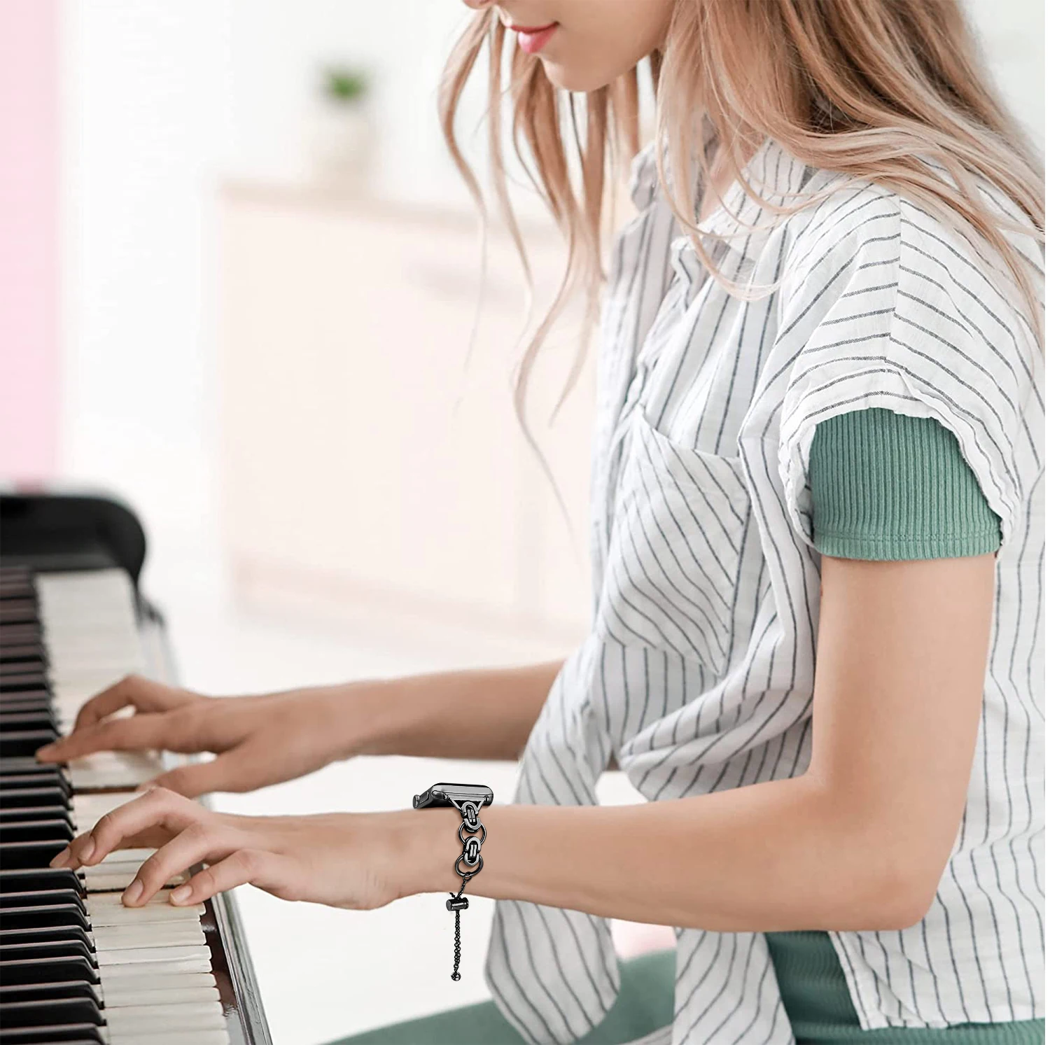 Women Metal Strap for Apple Watch Band Ultra 2 49mm 46 40 44 41 38 45mm Metal Stainless steel IWatch Strap Series10 9 8 7 SE 6 5