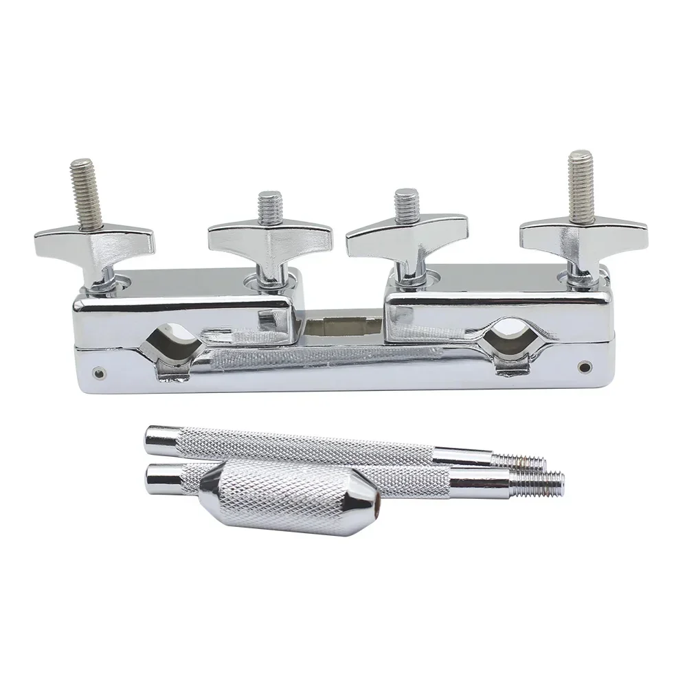 Stand Connecting Clamp Drum Kit Bracket Clip Multi-Function Clamping Holder Bracket Cowbell Percussion Instrument Accessory