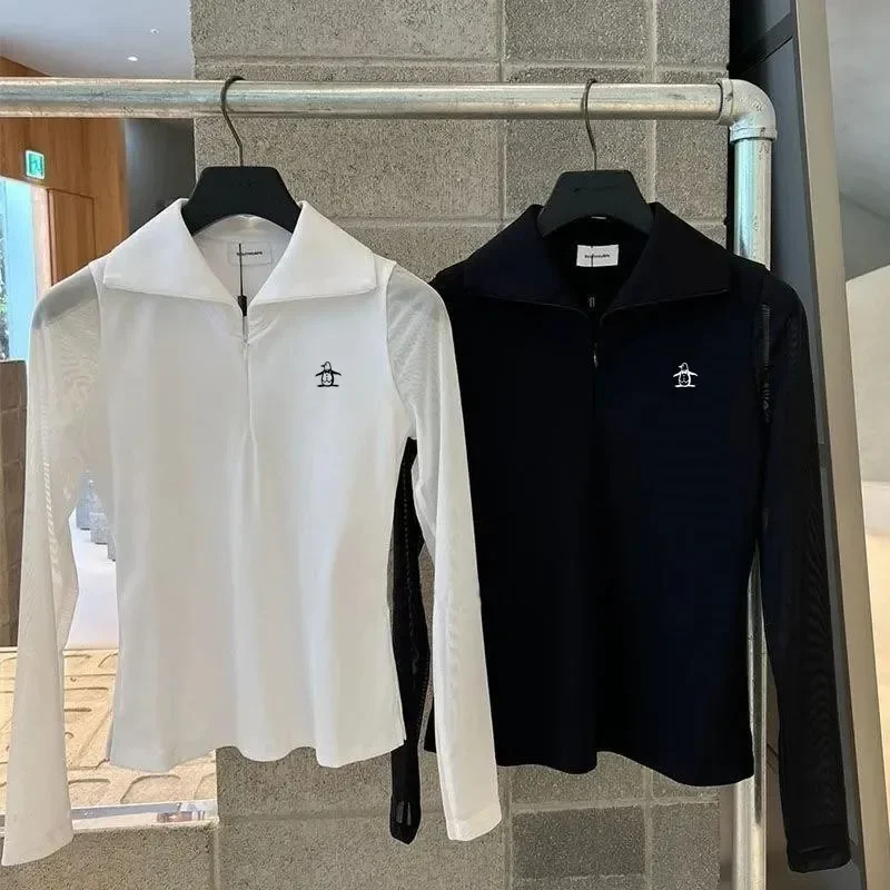 Luxury Brand Golf Long Sleeves Women Golf Wear 2026 Autumn New Polo Shirt Versatile Breathable Sports Top Women Golf Clothes