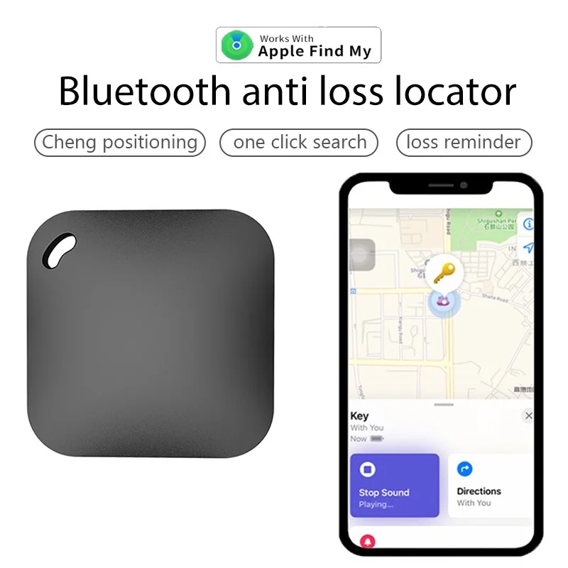 Smart Bluetooth GPS Tracker Work with Find My APP Anti Lose Reminder Device for Phone Tracker Car Pet Vehicle Lost Tracker