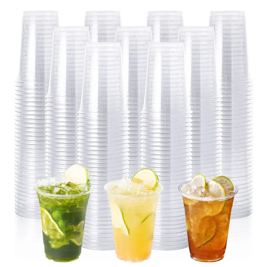 

Упаковка из 1000 прозрачных пластиковых стаканов объемом 10 унций, одноразовые стаканы для напитков на дни рождения, пикники, церемонии и любые мероприятия.
