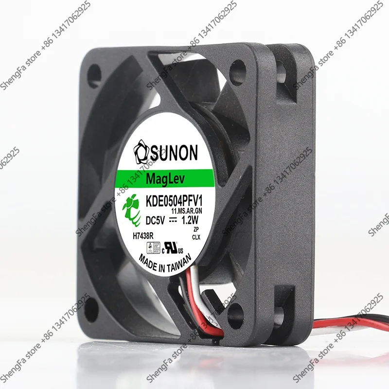 Cooling Fan Original Sunon 40X40X10MM 4010 4CM AC EC 3-wire Maglev Quiet Chassis Switch KDE0504PFV1(AR) DC 5V 1.2W