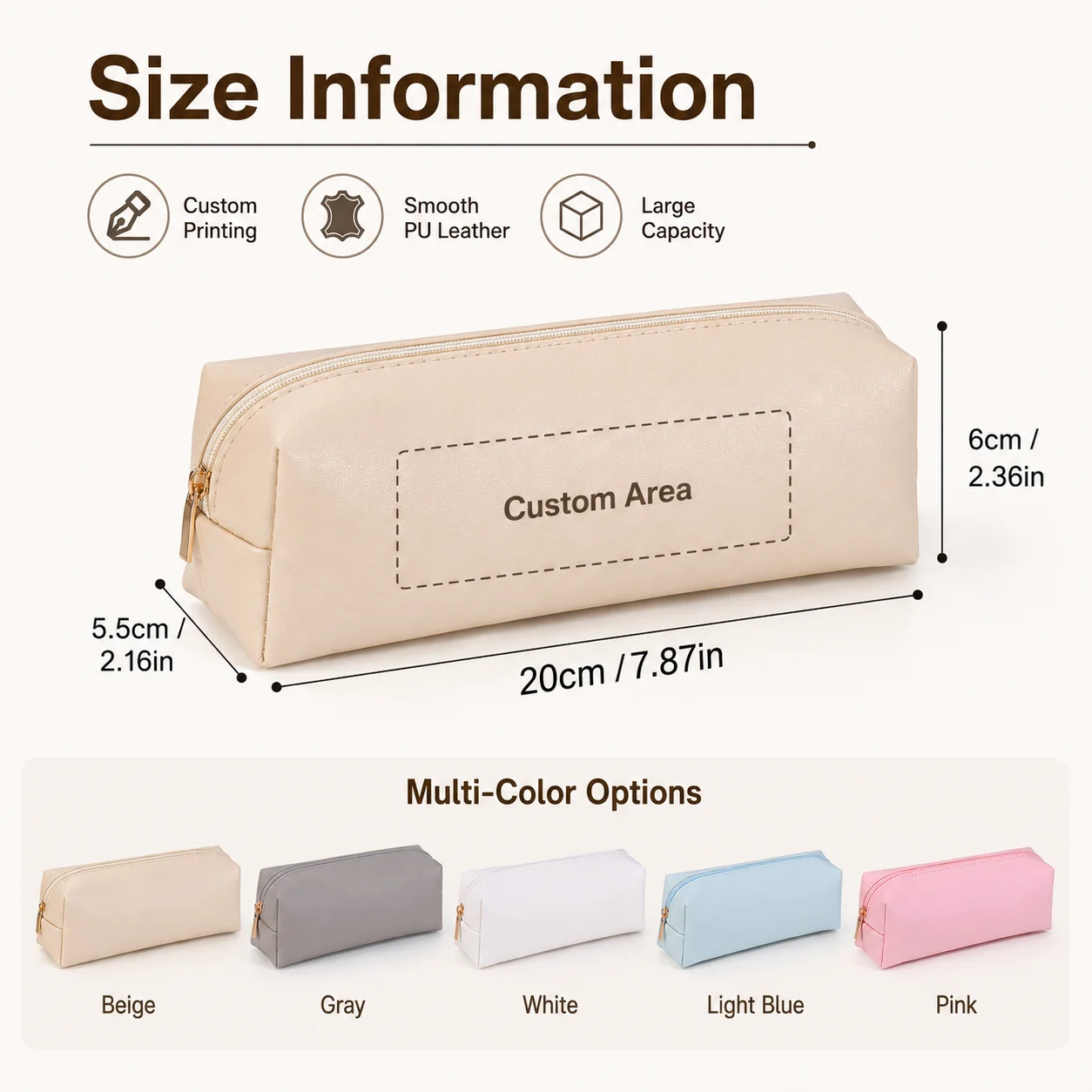 Custom PU Leather Pencil Case - Stationery Office review and price