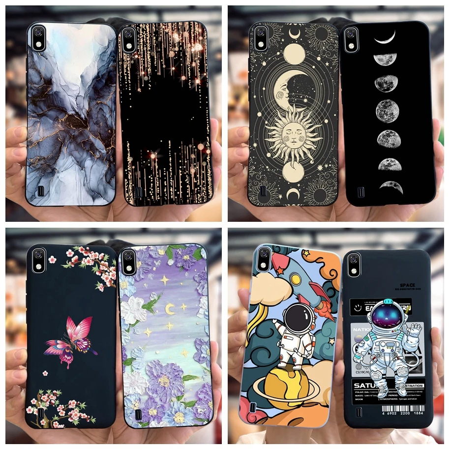 For Samsung Galaxy A10 Case SM-A105F Phone Cover Fashion Marble Astronaut Soft Silicone Funda For Samsung A10S A107F A 10 Bumper