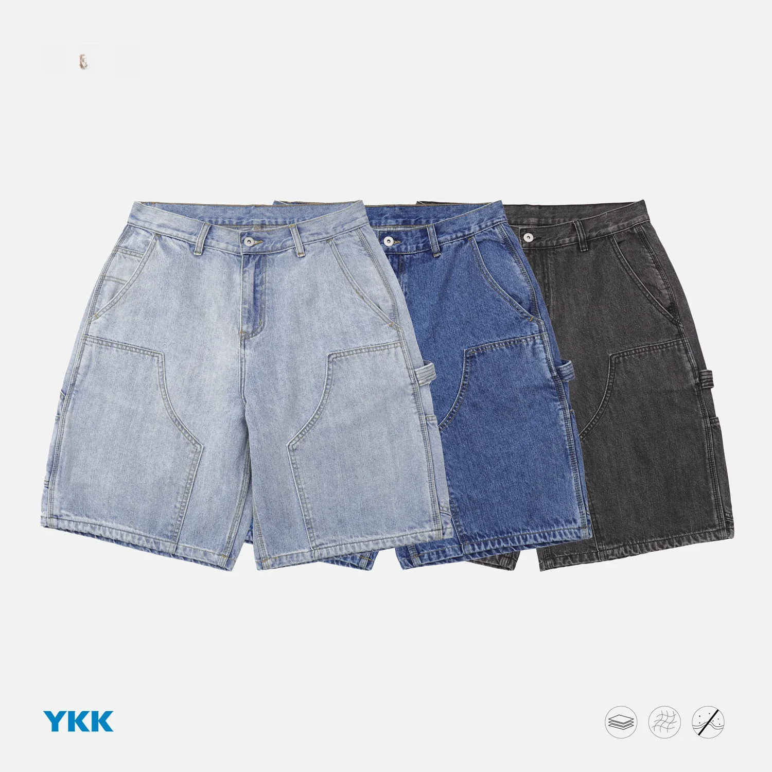 

Waed Bamboo Cotton Casual orts Youth Jeans mid Waist Zipper Fly Workwear Sle Six-ket Men's orts Casual Denim