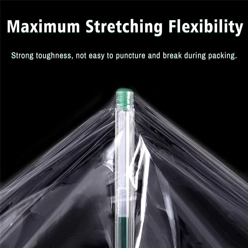 

Industrial Clear Stretch Wrap Film 5.1Inch 1000Ft For Pallet Wrap With Plastic Handle,Durable Self Adhering Packing