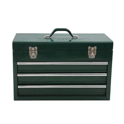 3 Drawer Heavy Duty Metal Steel Case Flat Top Portable Chest Toolbox Cabinet