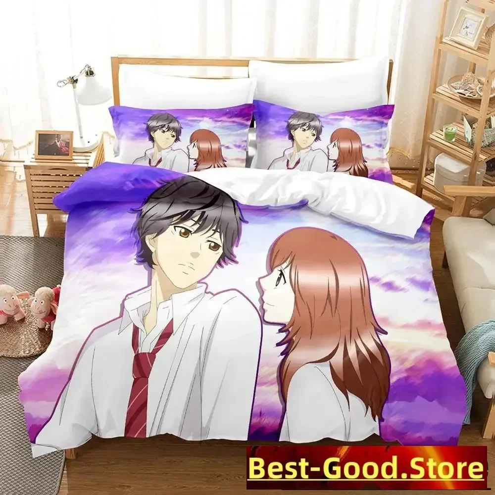 AO HARU RIDE Bedding Set Single Twin Full Queen King Size Bed Set Adult Kid Bedroom Duvetcover Sets 3D Print Anime Bed Sheet Set