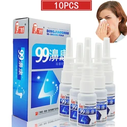 10Pcs Nasal Spray Cure Nose Blocked Runny Chronic Rhinitis Sinusitis Drop Nasal Congestion Itch Liquid Chinese Herb Medicine