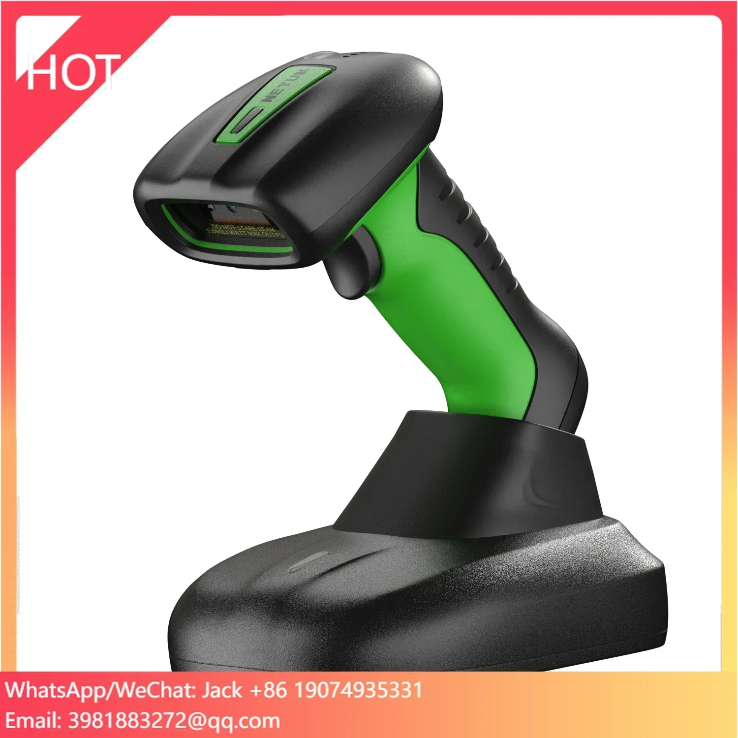 NETUM NT-1988 IP67 Grade Industrial 2D QR Code Reader Handheld Wireless Barcode Scanner Shock Resistant