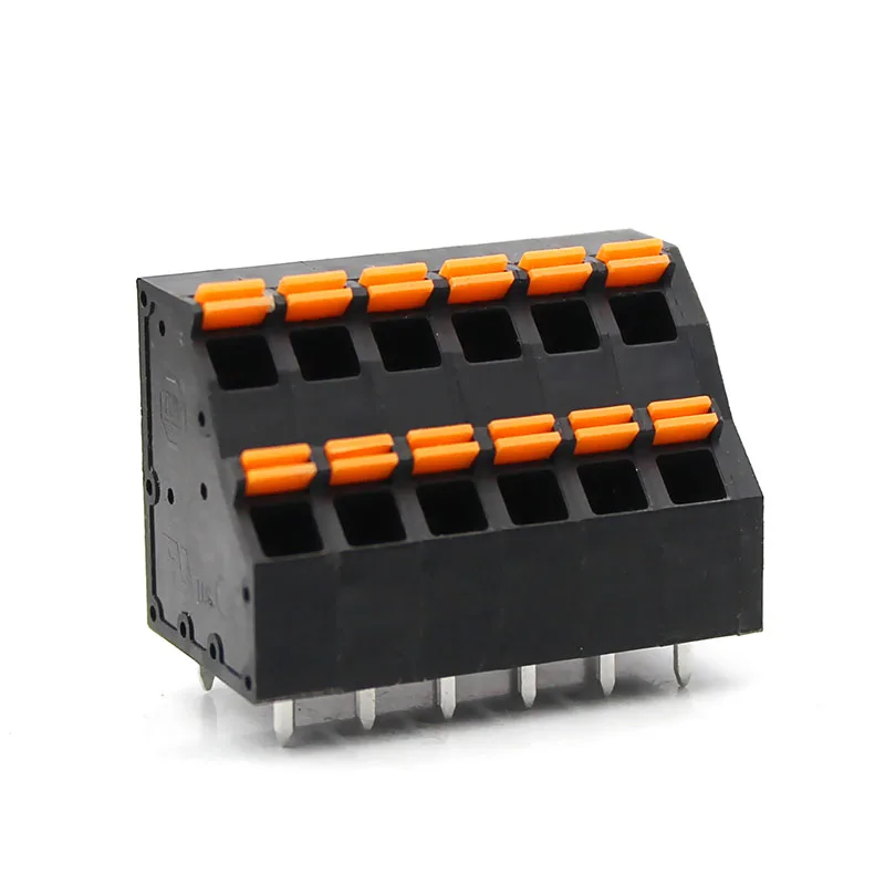 KF736H Screw-free terminal KFM736H-5.0mm pitch DG248H double-row wiring spring type push-type high and low position