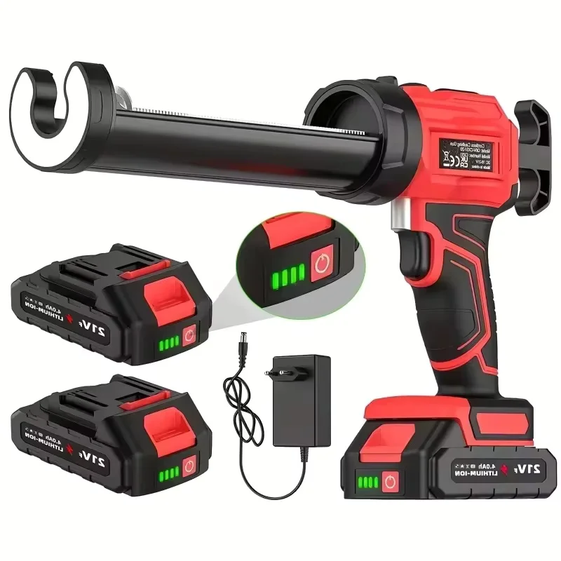 Image of Elektrische Kartuschenpistole, einstellbar, 4 Geschwindigkeiten, kabellose Silikonpistole, Glasklebepistole, Füll- und Dichtungspistole für Makita 18V Akku