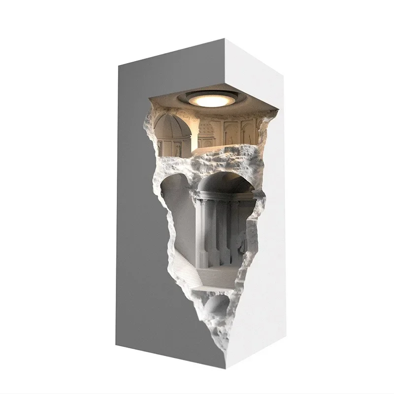 aromatherapy wax melting lamp, embedded induction atmosphere lamp in the corner corridor of the homestay hall