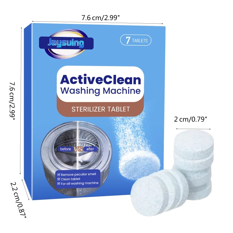 Laundry Machine Cleaning Tablets High efficiency Cleans Washings Machine Cleaner