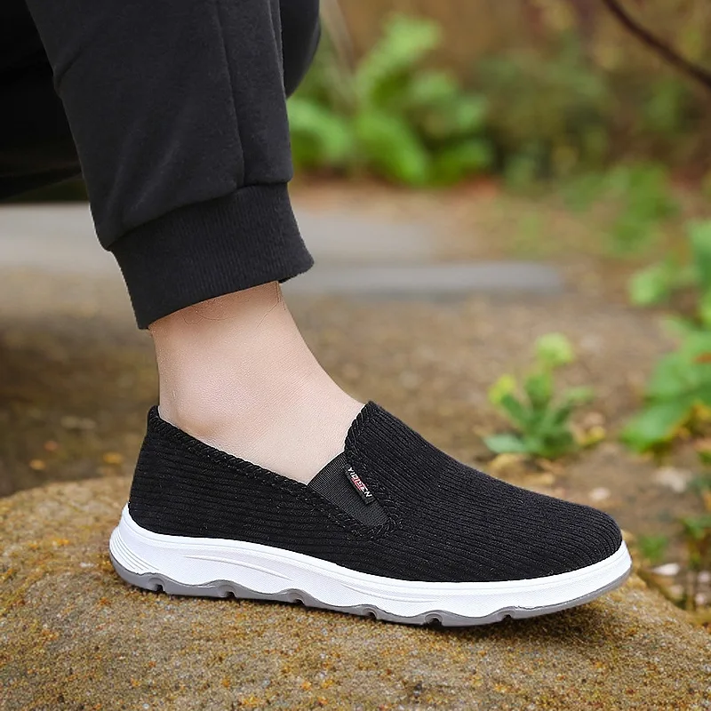 Spring Men's Breathable Comfortable Lightweight Sport Shoes Fashion Versatile Soft Sole Man Shoes Low Top  Cloth Shoes for Man