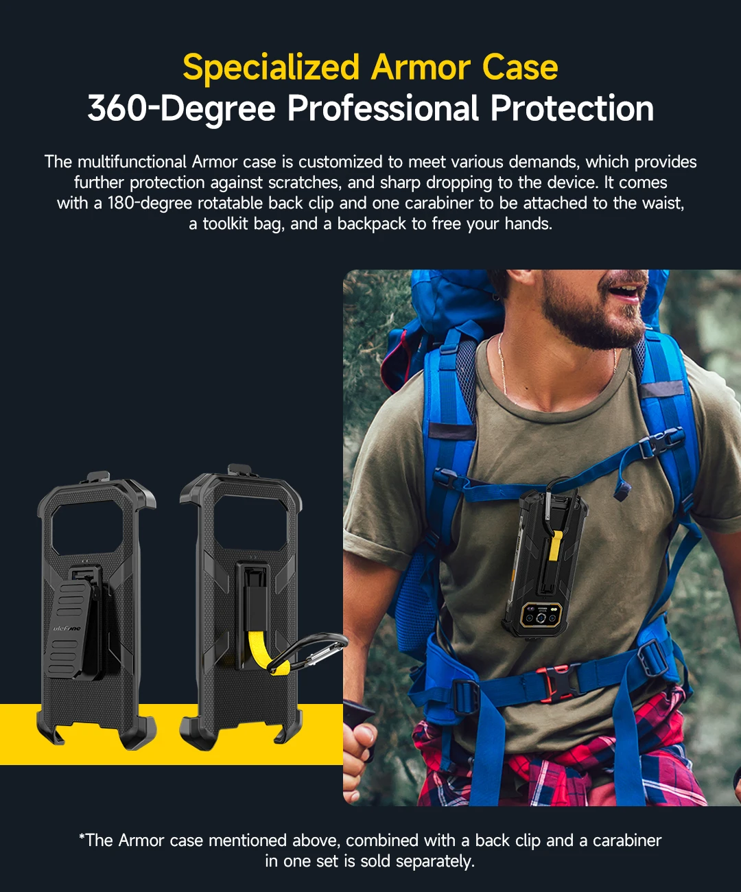 Ulefone Armor 27 Pro 5G Rugged Phone 10600mAh Smartphone Android 14 50MP+64MP Night Vision Camera Up to 24GB+256GB NFC