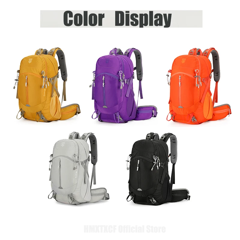 النايلون على ظهره حقيبة التخييم الرياضة في الهواء الطلق المشي لمسافات طويلة الرحلات تسلق السفر مع غطاء للمطر في الهواء الطلق حقيبة التسلق الرجال حقيبة #2