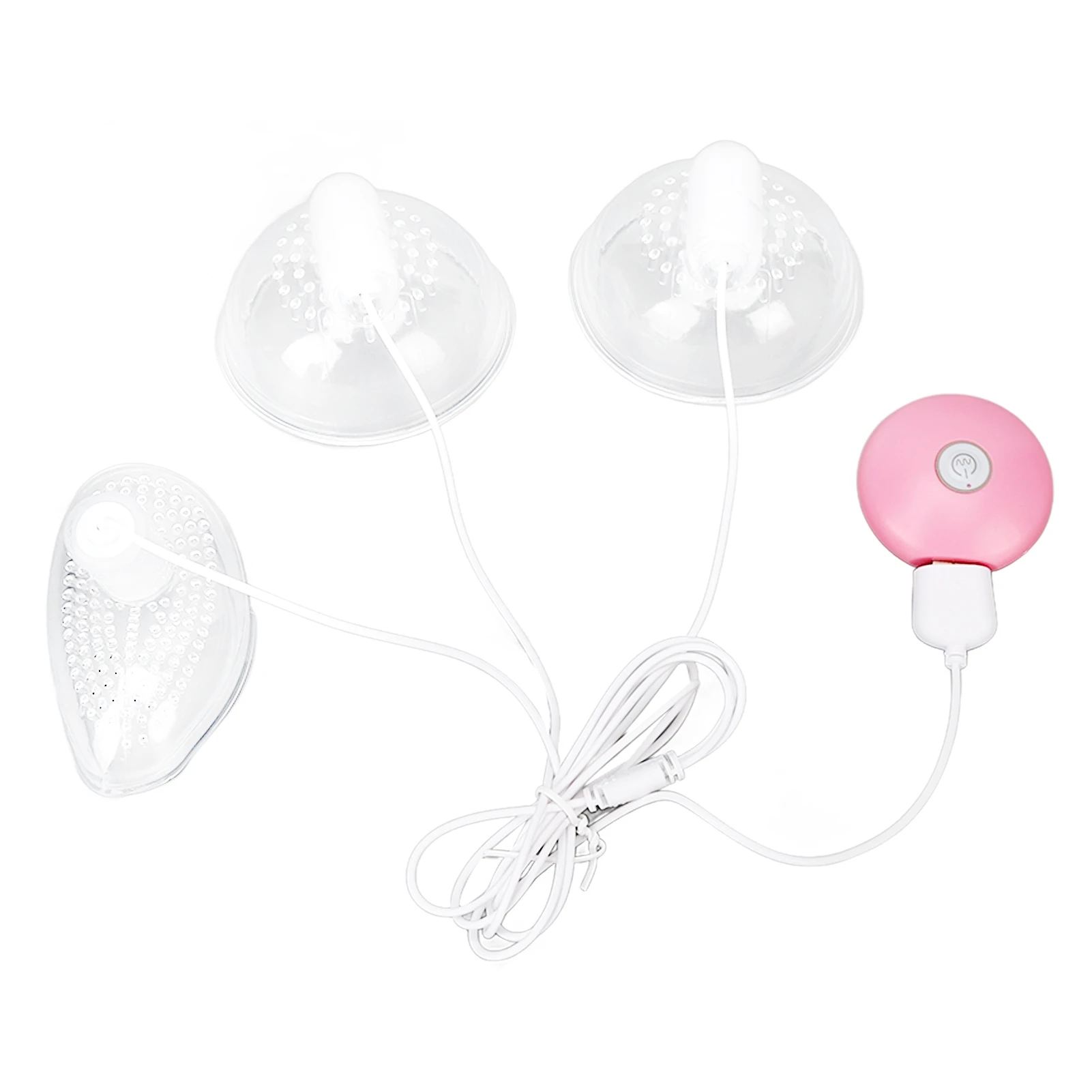 Breast Massage Machine 10 Modes 3 Heads Waterproof Soft Silicone Breast Massager for Clogged Ducts