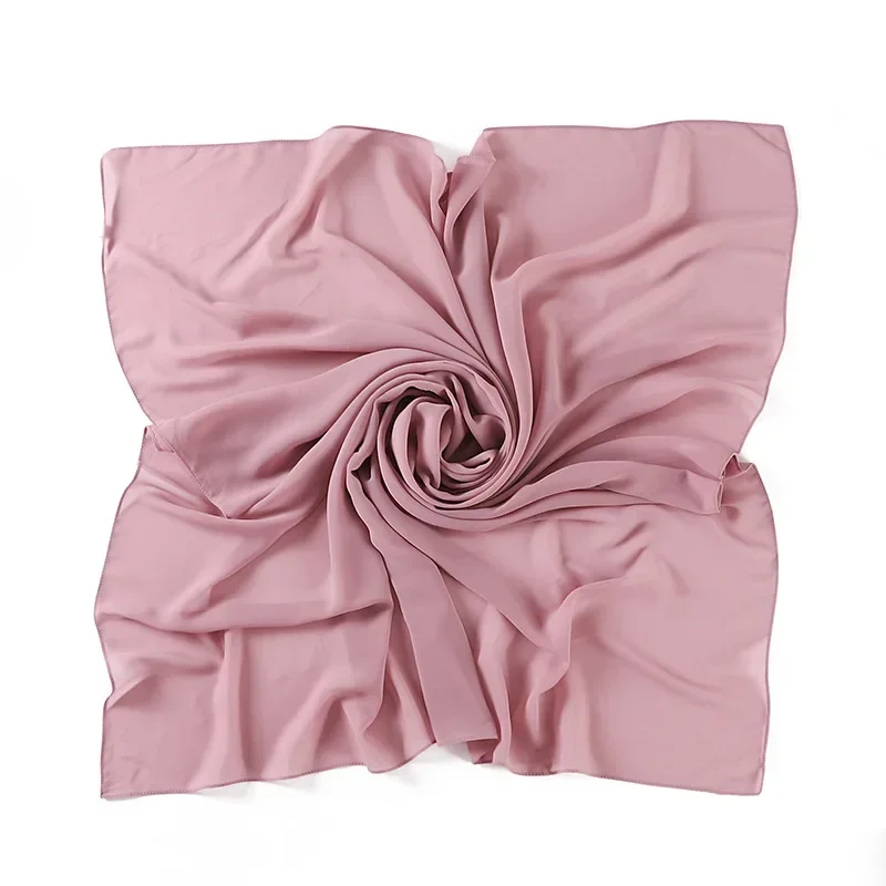 Sciarpe in chiffon di perle di colore solido di grandi dimensioni all'ingrosso 110 * 110 2022