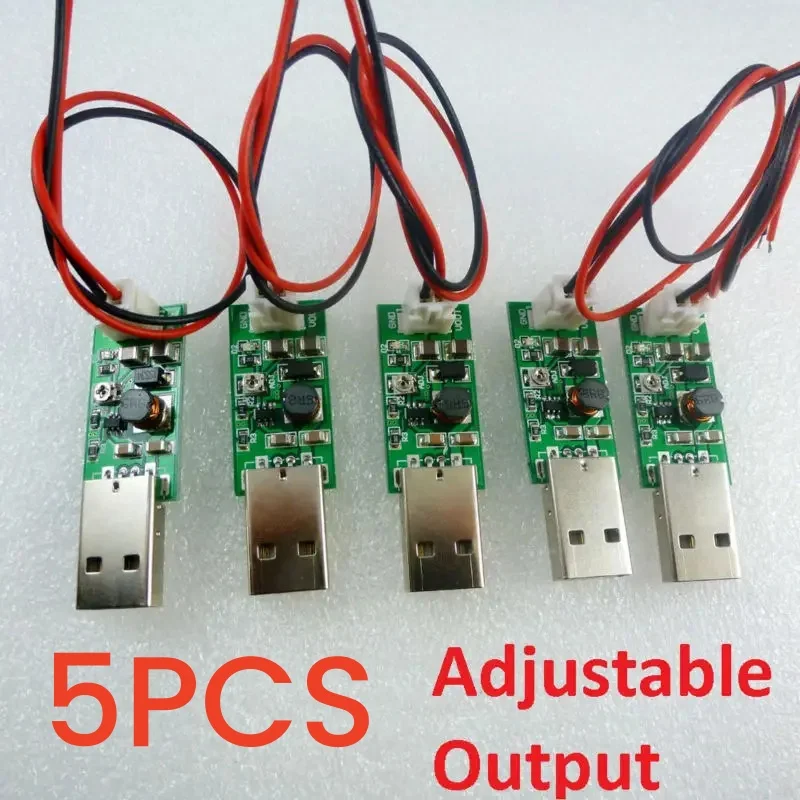 5PCS 1Mhz Step-up Current Mode PWM Conveter USB 3.7V 4.2V 5V DC 6V 7V 8V 9V 10V 11V 12V 13V 14V 15V Output Power Supply Module