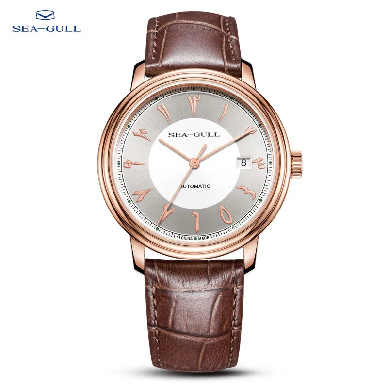 Seagull Men's Automatic Mechanical Watch 40mm Luxury Fashion Seagull ST2130 Calendar Sapphire Waterproof Watch 519.97.6055