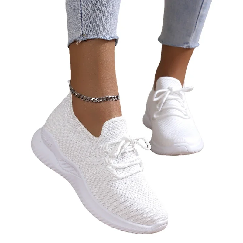 Ladies Shoes on Sale 2023 Brand Mesh Women\'s Vulcanize Shoes Autumn Breathable Fashion Women Sneakers Solid Sneakers Women