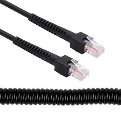 RJ45 Cat6 8 p8c UTP cavo a spirale estensibile Lan Ethernet Network Patch Cord 100cm maschio a maschio