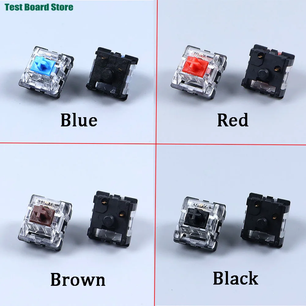 

10/50/100PCS keyboard keys Switch 2Pin Mechanical Keyboard Black Blue Brown Red Key Switch For Backlit Mechanical keyboard