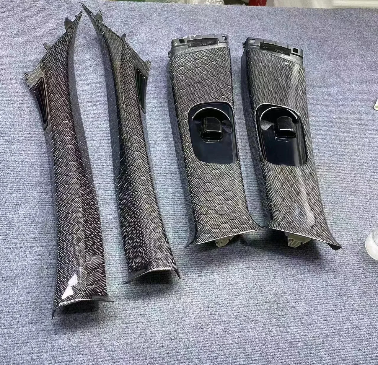 G37 True Carbon Fiber Honeycomb Interior and Seat Pillars