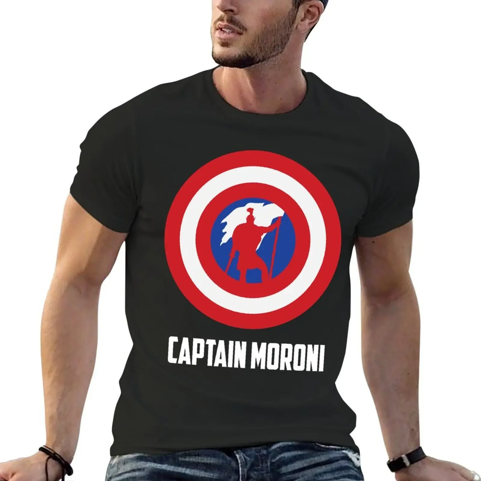 Mighty Captain Moroni T-Shirt customs design your own korean fashion aesthetic clothes summer clothes mens t shirt graphic